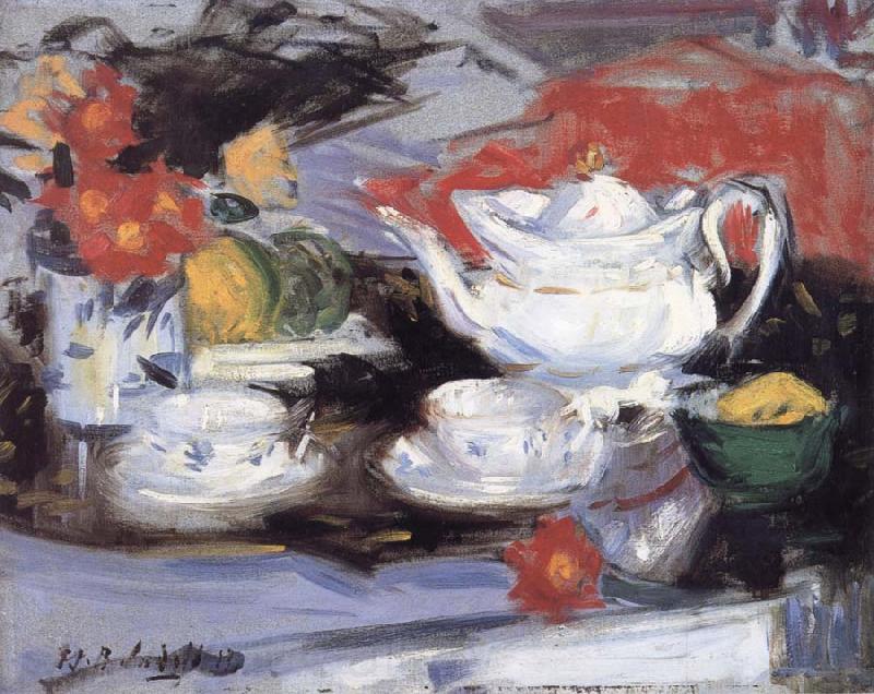 Francis Campbell Boileau Cadell Still Life with White Teapot